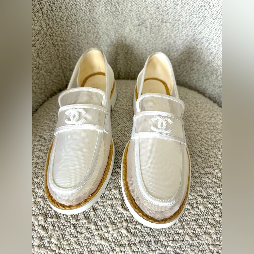 Chanel Mesh Loafers
